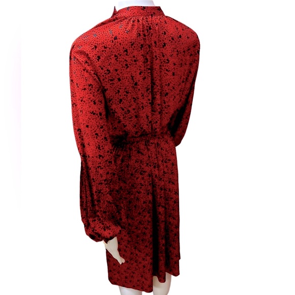 Halston V vintage late 1970s two piece skirt and blouse with tie belt size 8 - Picture 2 of 11